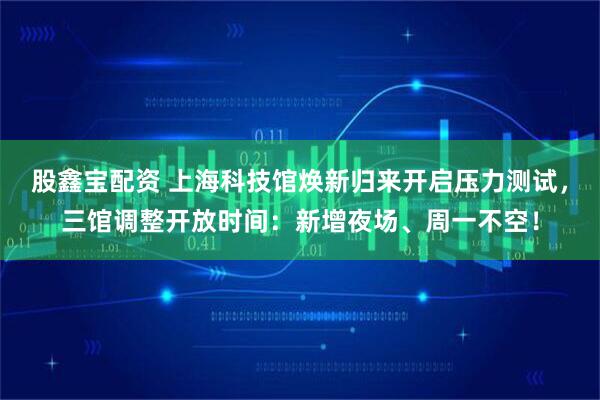 股鑫宝配资 上海科技馆焕新归来开启压力测试，三馆调整开放时间：新增夜场、周一不空！